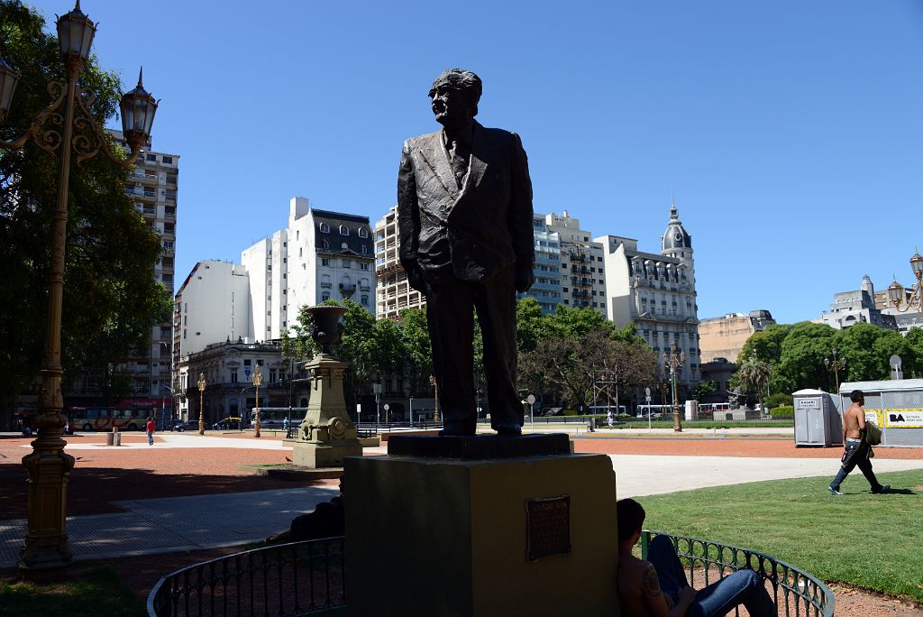 04 Statue Of Doctor Ricardo Balbin Congressional Plaza de Congresso Buenos Aires